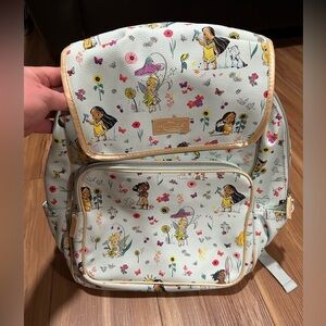 Disney Kids Backpack with Fairy and Animal and Princess Cream and Multicolor